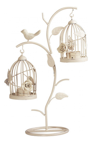 Birdcage Candle Holder Lantern Stand Para Fiesta Mesa Centro