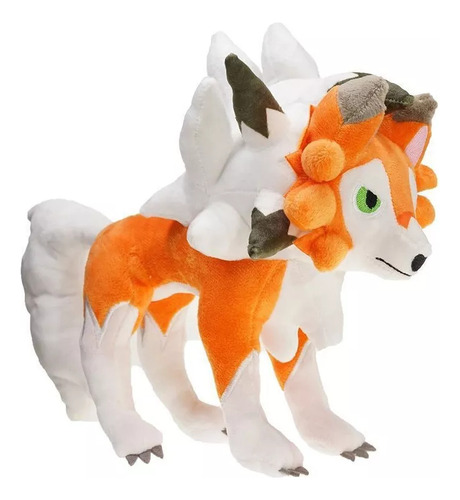 Naranja Lycanroc Peluche Muñeca Juguet Cumpleaño Regalo 25cm