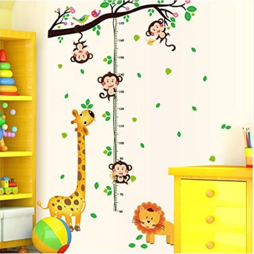 Vinilo Decorativo Infantometro Changuitos Cuarto Niños