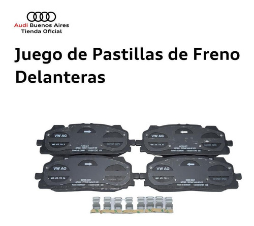 Imagen 3 de 7 de Juego Pastillas De Freno Delanteras Audi Q5 2017 Al 2019