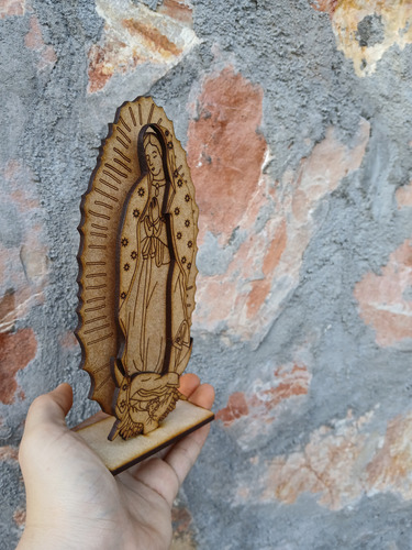 Virgencita 3d Recuerditos Religiosos Mdf 3 Mm 15 Pzs.