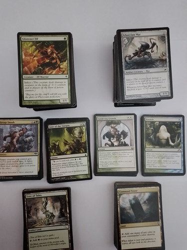 Magic The Gathering Mtg - Lote 400 Cartas Mazos Con Verde