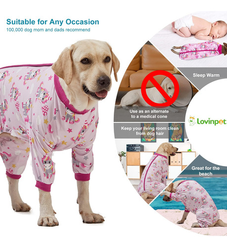 Camisa De Perro Lovinpet Para Perros Grandes, Tejido Elástic