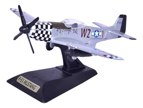 Avion P-51 Mustang Sky Wings Motormax Esc 1/100 2da Guerra