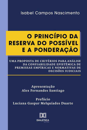 O Princípio Da Reserva Do Possível E A Ponderação