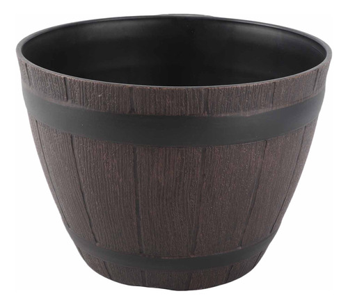 Maceta De Madera De Imitación, Flor De Resina Pp, Imitación