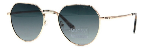 Lente De Sol Bugsy - 5117 Diseño Dorado Y Verde C1