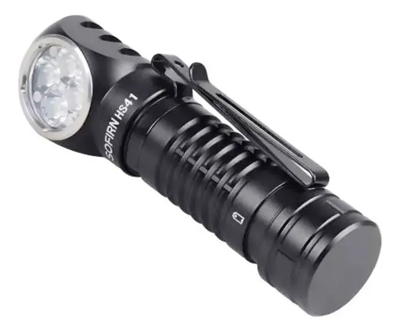 Linterna frontal potente Sofirn Hs41, 4000 lúmenes, luz blanca y negra