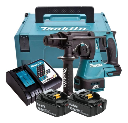 Martelete 2 Bateria 18v 5ah Dhr242 Makita Carrg Rap E Maleta