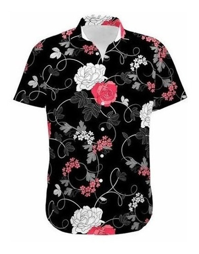 Kit 15 Camisa Social Floral Florida Masculina Havaiana Estam