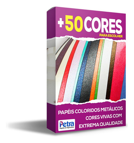 Papel Perolizado Para Convites 180g/m2 Com 250 Fls A4