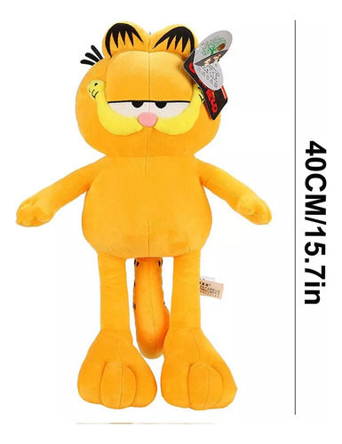Peluche Garfield De 40 Cm, Regalo De Cumpleaños Para Niños