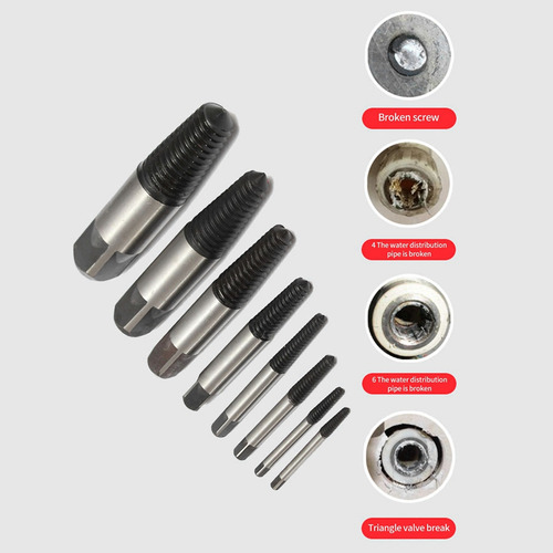 Juego De 6 Extractores De Tornillos Rotos, Juego De Brocas D