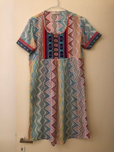 Vestido India Style/ Simil Rapsodia Talle S Poco Uso