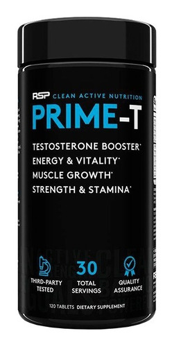 Rsp Nutrition Prime-t Elevador Testosterona 120 Tabletas