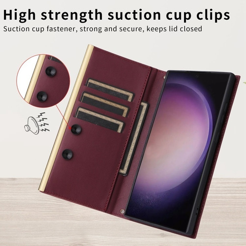 Funda Elegante For Samsung, Con Tarjetero Y Resistente
