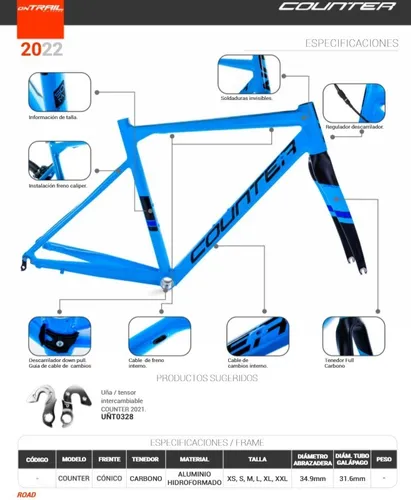 Marco 700 Ruta Fixie Aluminio Counter On trail Accesorios 1.300.000