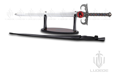 Espada Del Augurio Thundercats 80 Cm Acero Con Funda Y Base LUDEDE Medieval