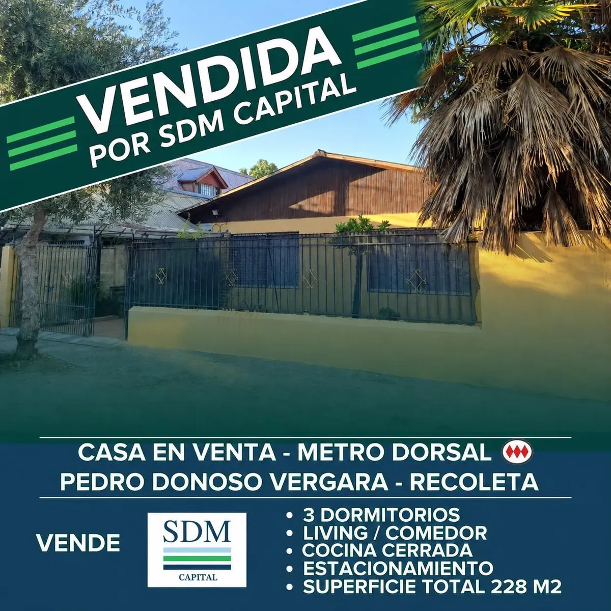 Imagen 1 de 23 de Venta Casa 3d1b A Pasos De Metro Dorsal, Recoleta