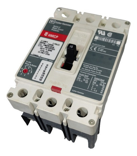 Breaker 3x15 Amp 600v Cutler-hammer Serie C 