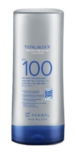 Yanbal Total Block - Protector Solar Spf 100. 140g.