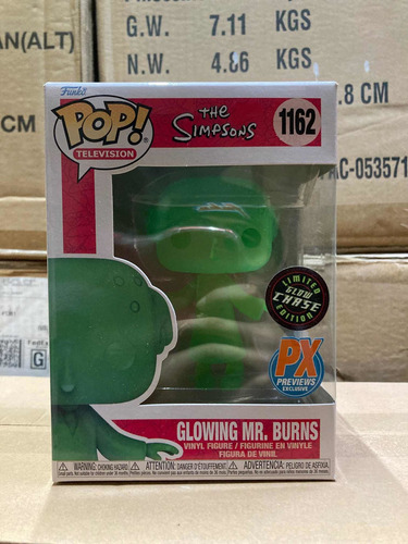 Glowing Mr. Burns Px 1162 The Simpsons Funko Pop Chase Nuevo
