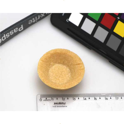 Doce de base massa pronta para torta doce redonda 3cm caraveli com embaglagem pronta para rechear tortinha tartelete agilidade padronização doce Caraveli em bandeja 8 g 17 un pacote x 3