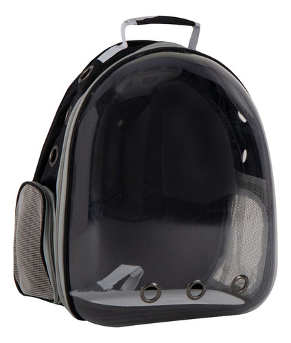 Mochila Transportadora Gato Perro Mr Wuff Comoda Back Color Negro