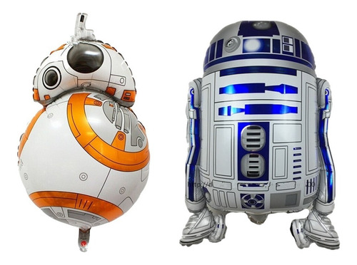 Globos R2d2 Y Bb8 Gigantes De Starwars, Gamer Moda, Gswj02cm