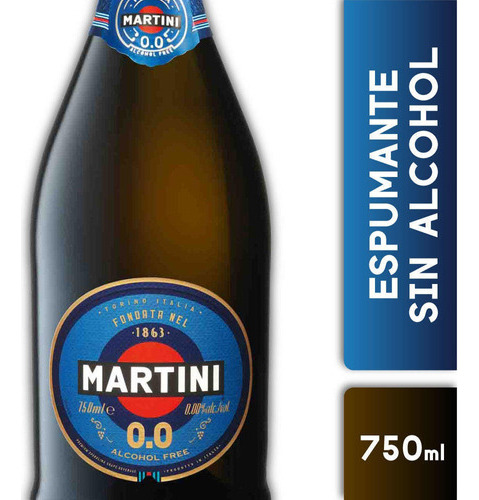 Espumante Martini Sparkling Dolce Zero 750cc 1 Unidad