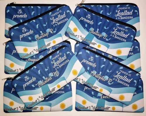 Souvenir Cartucheras Promesa A La Bandera X 50 Unidades Varios Promesa A La Bandera
