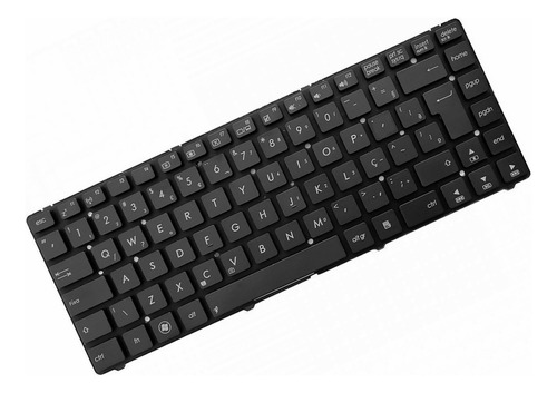 Teclado Para Notebook Asus A45a-vx174q K45a-vx142h Br Com Ç Cor Preto Idioma Português Brasil