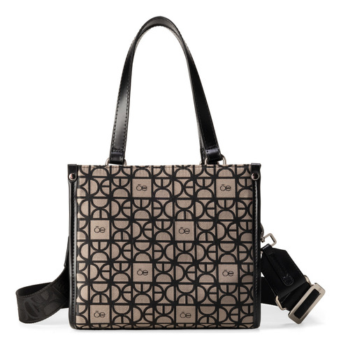 Bolsa Tote Cloe Parul Mediano Color Multicolor