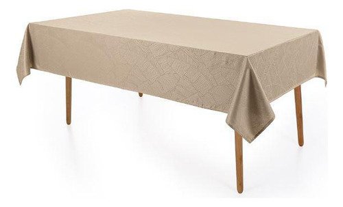 Toalha De Mesa Karsten Sempre Limpa Herbare Marrom 6 Lugares