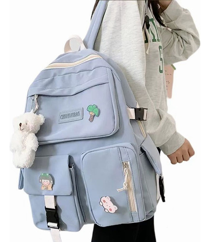 Mochila Escolar Viaje Kawaii Estilo Coreano