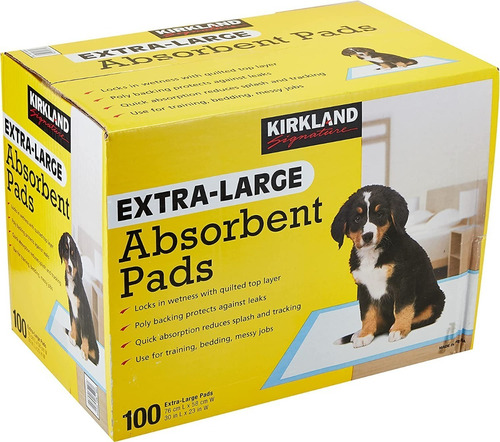 Tapete Absorbente Entrenador Perros Kirkland Xl 100 Unidad