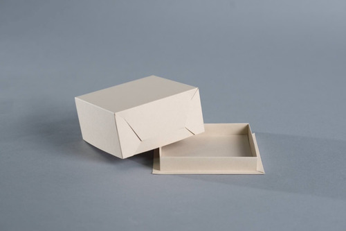 Caja Base Bandeja + Tapa 13 X 13 X 6,5 Cm (x50 U.) Tortas Tartas Postres Porciones Individuales Bauletto
