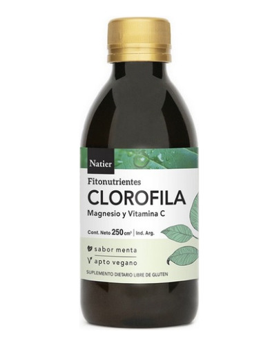 Suplemento Clorofila Magnesio Y Vitamina C Natier 250