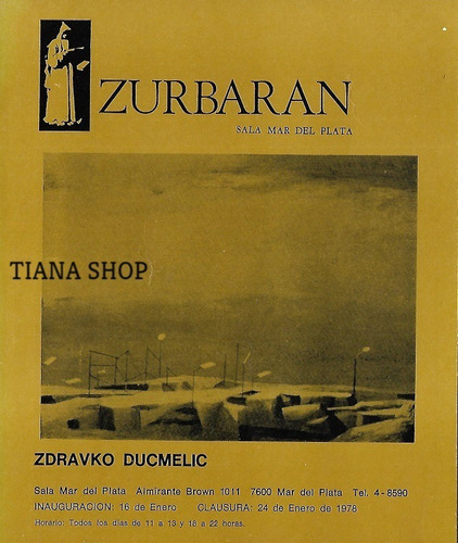 Catálogo Exposición Zdravko Ducmelic__enero 1978 (una Hoja)