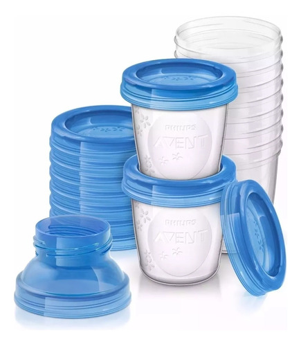 Vasos Contenedores De Leche 180ml Avent Philips X9 Sacaleche