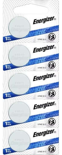 Pack 5 Pilas Litio Energizer Cr 2016 Baterias Troqueladas