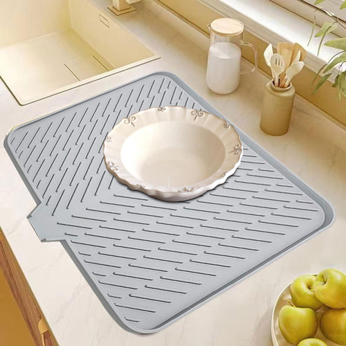 Estera De Secado De Silicona Para Encimera De Cocina Estera