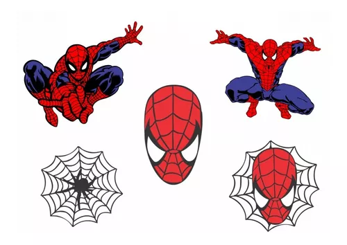 Adesivos Decorativos Homem Aranha Kit 5un Carro Parede Geek