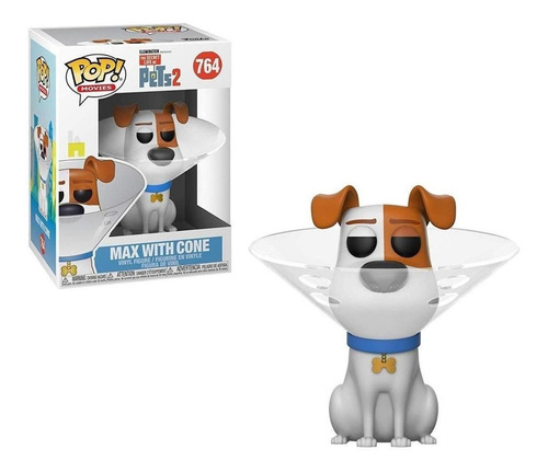 Boneco Funko Pop Filme Pets 2 Max W/cone 764 Movie Animacao