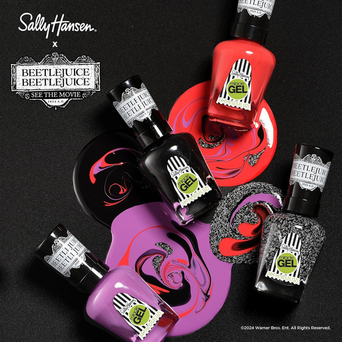Esmalte Sally Hansen Beetlejuice Dilo 3 Veces Morado