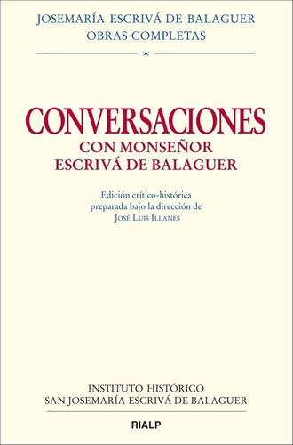 Libro Conversaciones Con Mons. Escrivã¡ De Balaguer. Ed. ...