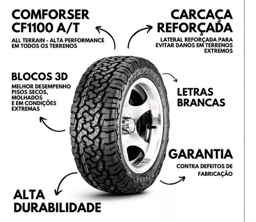 Pneu Comforser Cf1100 Owl A/t Aro 16 205/60r16 92t