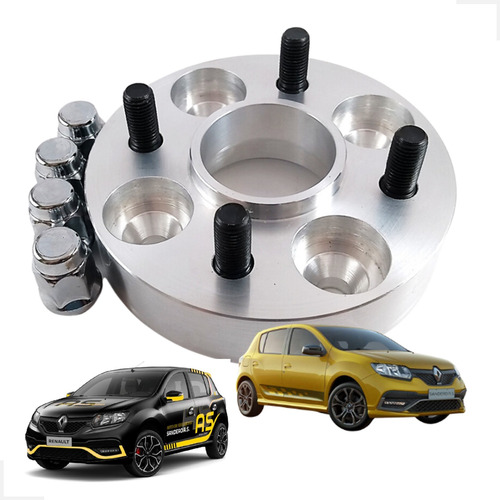 Par Espaçador Rodas Renault 4x100 Sandero Clio Logan 32mm