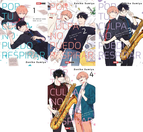 Por Tu Culpa No Puedo Respirar Manga Panini Español 4 Tomos