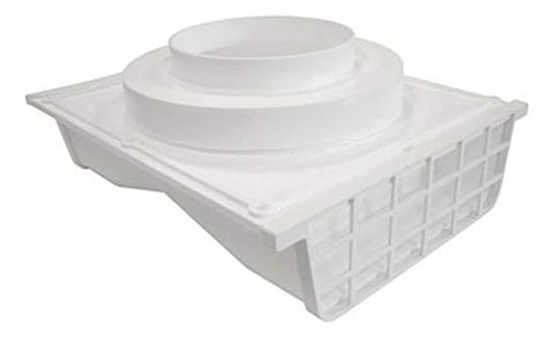 Industries 164w 4/6 Plástico Blanco Doble Echado Aleró